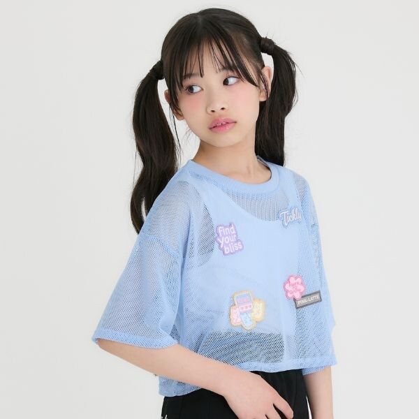 【接触冷感(インナーのみ）】ワッペンメッシュ半袖T＋タンクセット
