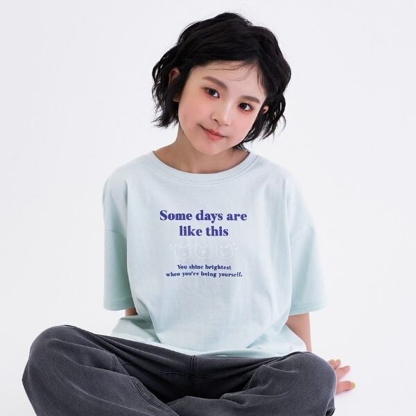 【デイリープライス】【綿100%】ゆるくまイラストカラバリ半袖Tシャツ
