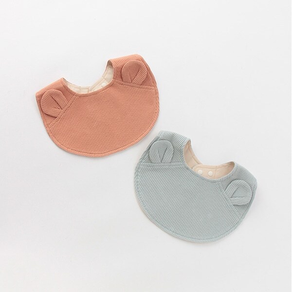 【スタイ】【La Stella】 くま耳つきスタイ2枚セット