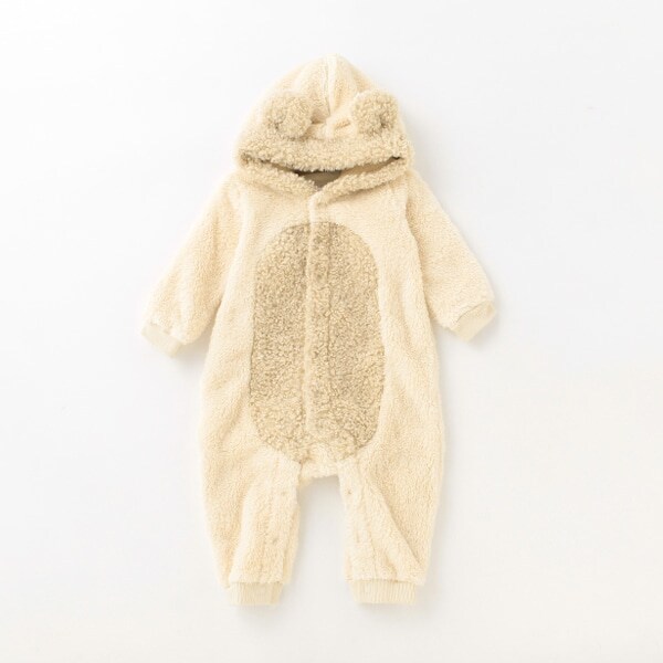 【カバーオール/ロンパース】【オーシャン＆グラウンド】シロクマ&ライオンロンパース