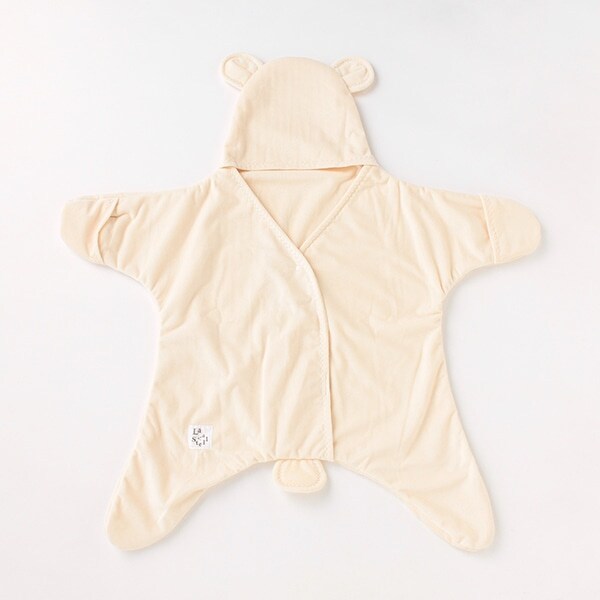 【アウター/おくるみ】【オーシャン&グラウンド】フリース耳つきおくるみ