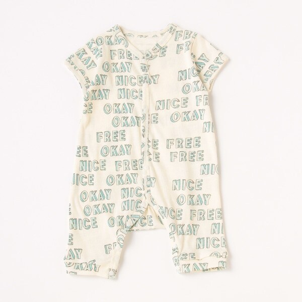 【カーバーオール/ロンパース】【オーシャン＆グラウンド】半袖ロンパスGood Words