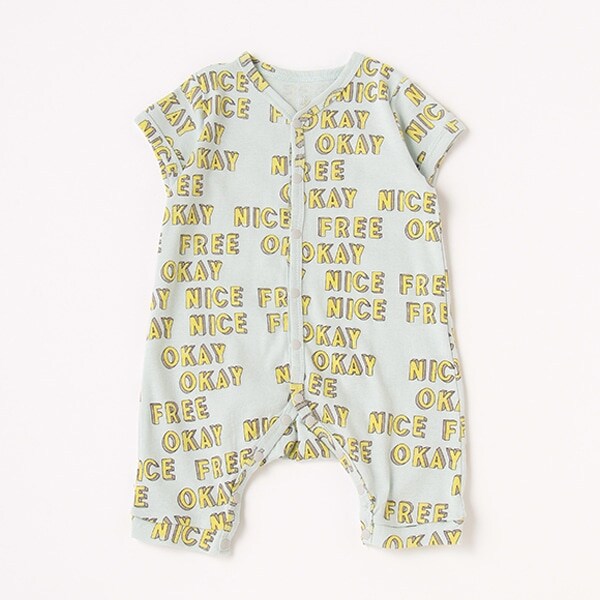 【カーバーオール/ロンパース】【オーシャン＆グラウンド】半袖ロンパスGood Words