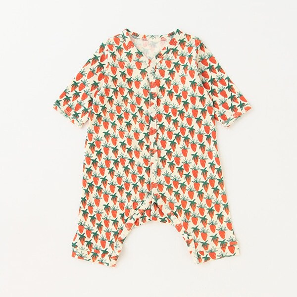 【カーバーオール/ロンパース】【オーシャン＆グラウンド】長袖ロンパス Ichigo Batake