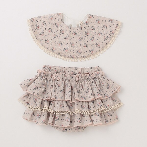 【スタイ】【オーシャン＆グラウンド】ヴィンテージフラワーGIRLSベビーSET