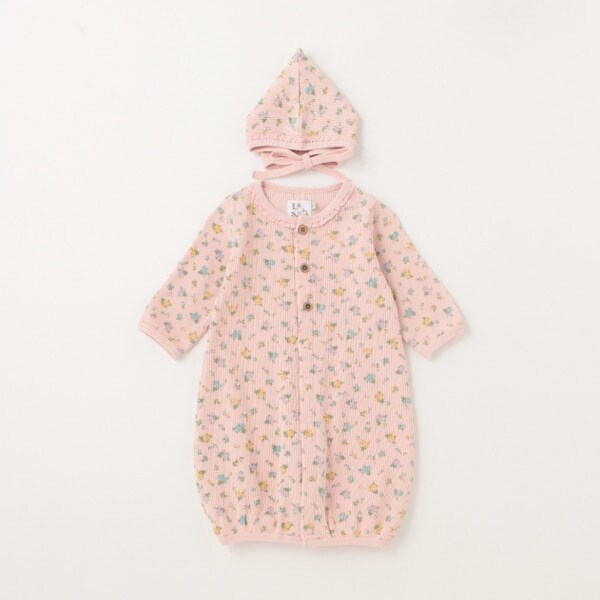 【カーバーオール/ロンパース】【オーシャン＆グラウンド】コバナガラボウシツキ2WAYドレス