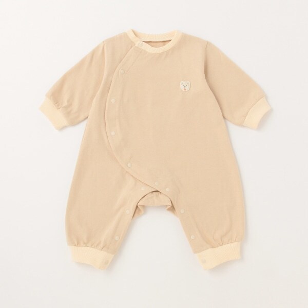 【カーバーオール/ロンパース】【オーシャン＆グラウンド】ワッペン新生児ロンパース