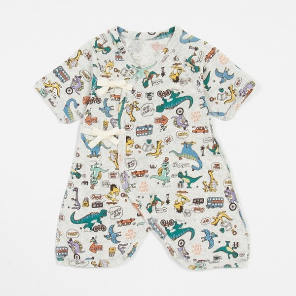 【肌着】【オーシャン＆グラウンド】コンビ肌着 Dinosaur City