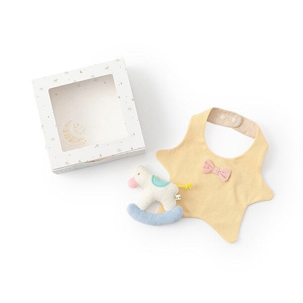 【BOX付】【スタイ】【オーシャン＆グラウンド】星型スタイ&ラトルギフトSET