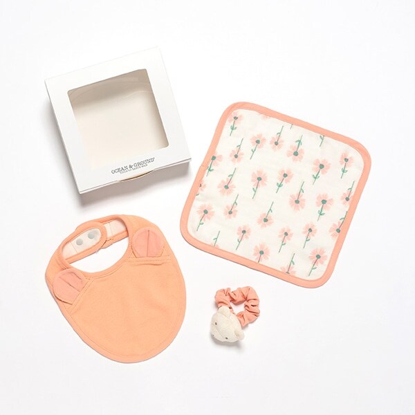 【BOX付】【スタイ】【オーシャン＆グラウンド】スタイ&ハンカチ&ラトルギフトSET