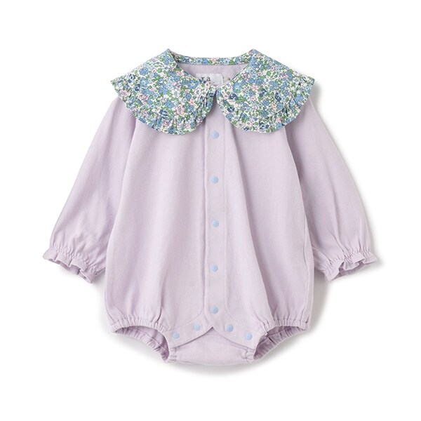 【カーバーオール/ロンパース】【オーシャン＆グラウンド】フリルカラーバルーンボディシャツ