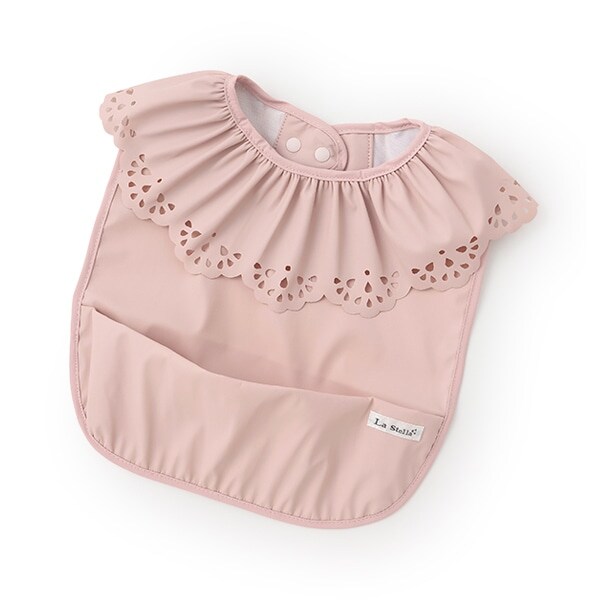 【LaStella】フリルカラー食事用エプロン