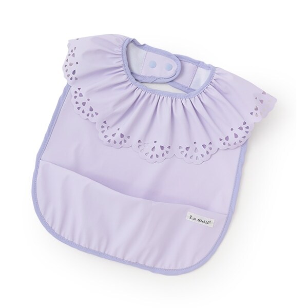 【LaStella】フリルカラー食事用エプロン