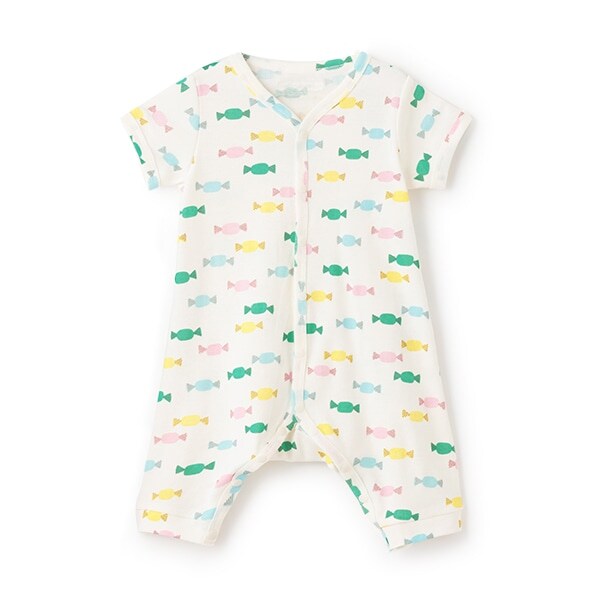 【カーバーオール/ロンパース】【オーシャン＆グラウンド】半袖ロンパス Candy Candy