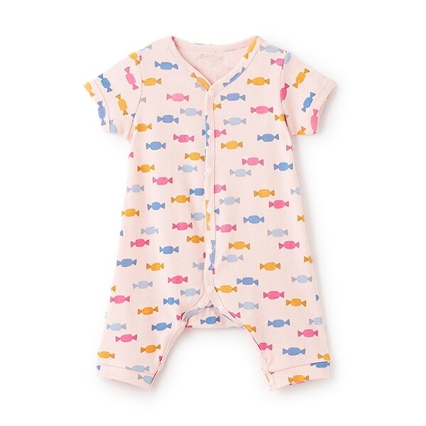 【カーバーオール/ロンパース】【オーシャン＆グラウンド】半袖ロンパス Candy Candy