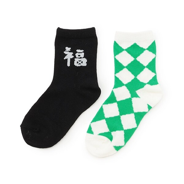 【オーシャン＆グラウンド】スーベニア&ダイヤアンクルソックス2PSET