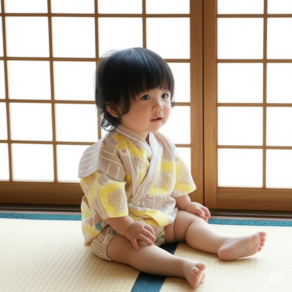 【オーシャン＆グラウンド】GIRL'S甚平ロンパス