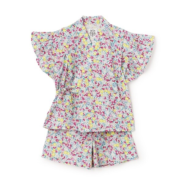 【オーシャン＆グラウンド】GIRL'Sフリルスリーブ甚平スーツ