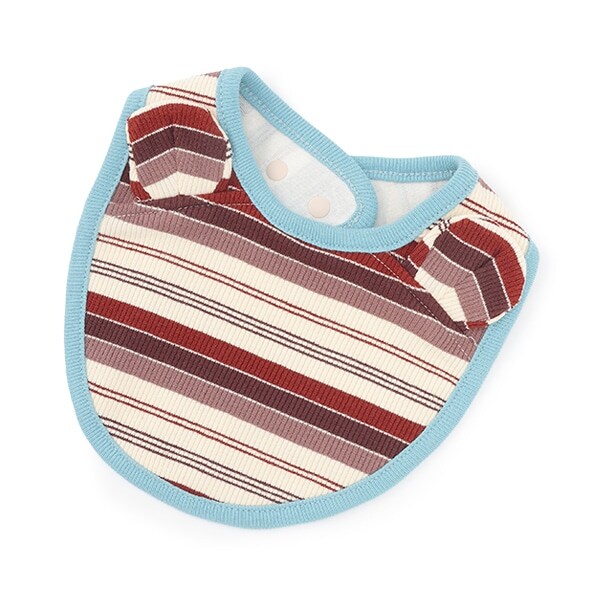 【LaStella】ボーダー耳つきスタイ