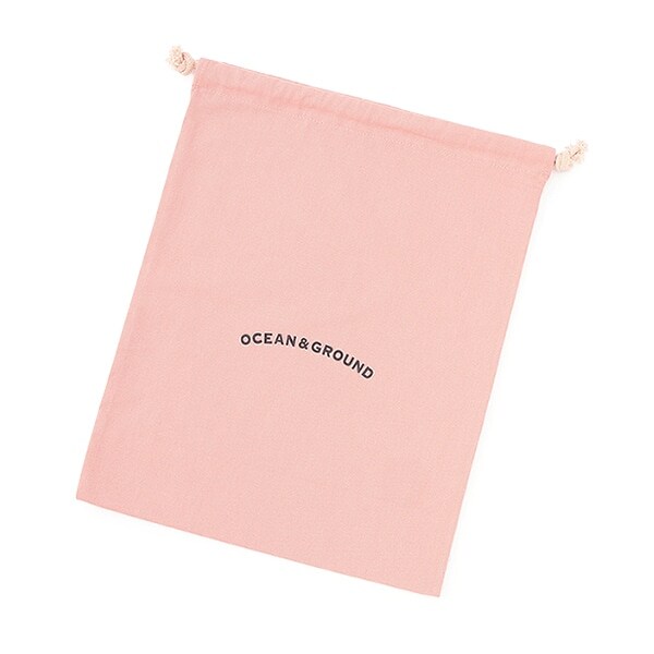 【オーシャン＆グラウンド】コットン巾着大　O&G