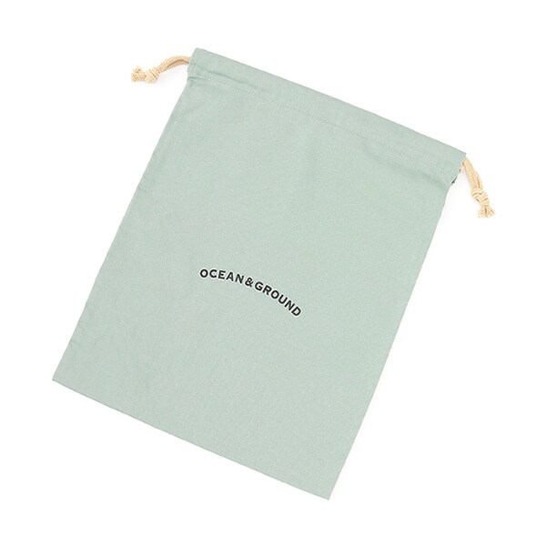 【オーシャン＆グラウンド】コットン巾着大　O&G