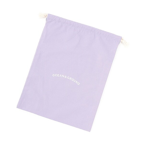 【オーシャン＆グラウンド】コットン巾着大　O&G