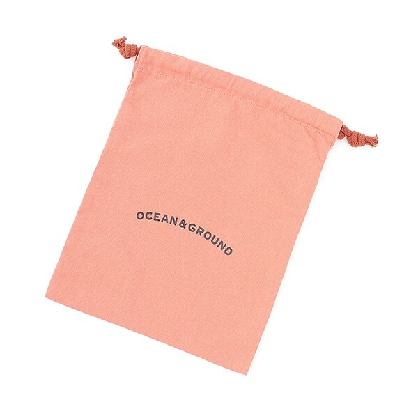 【オーシャン＆グラウンド】コットン巾着中　O&G