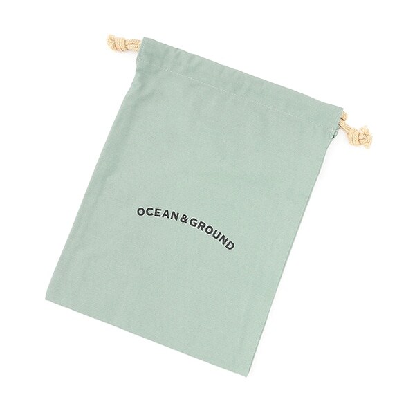 【オーシャン＆グラウンド】コットン巾着中　O&G