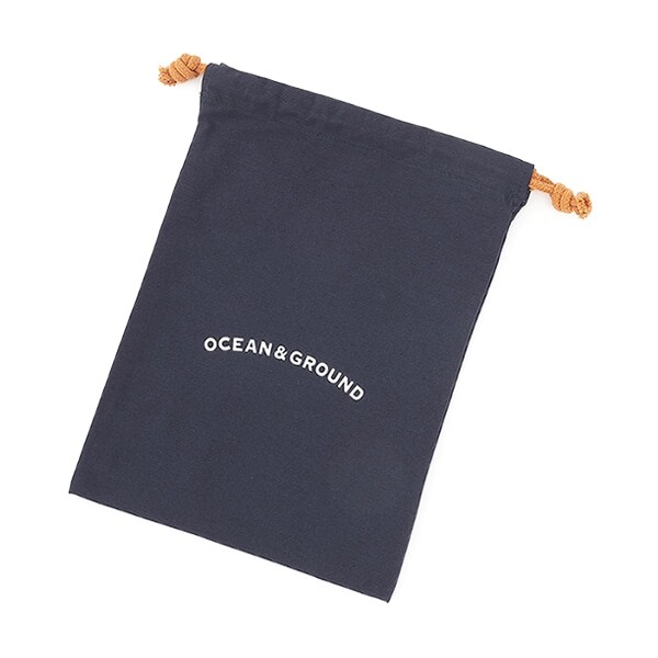 【オーシャン＆グラウンド】コットン巾着中　O&G