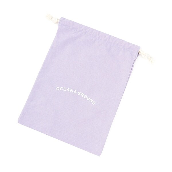 【オーシャン＆グラウンド】コットン巾着中　O&G