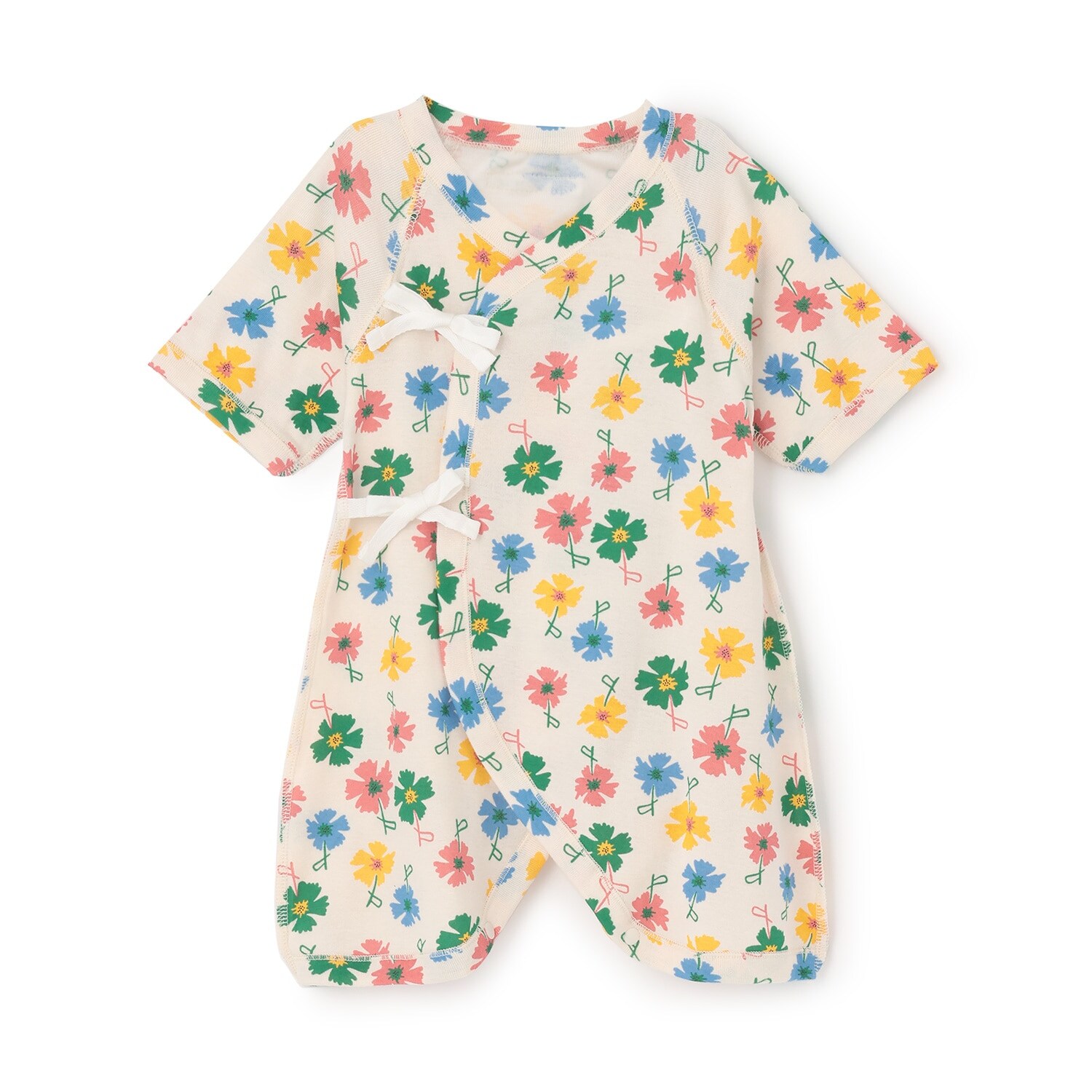 【オーシャン＆グラウンド】コンビ肌着 Painting Flower