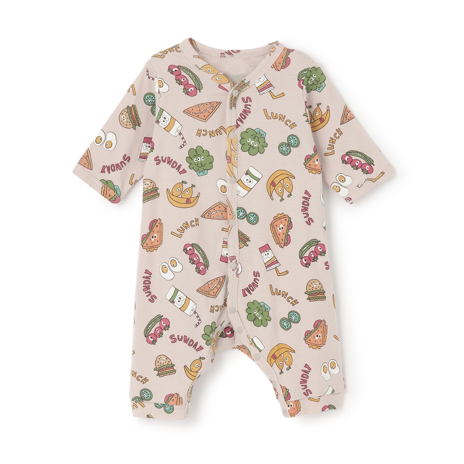 【オーシャン＆グラウンド】長袖ロンパス Food