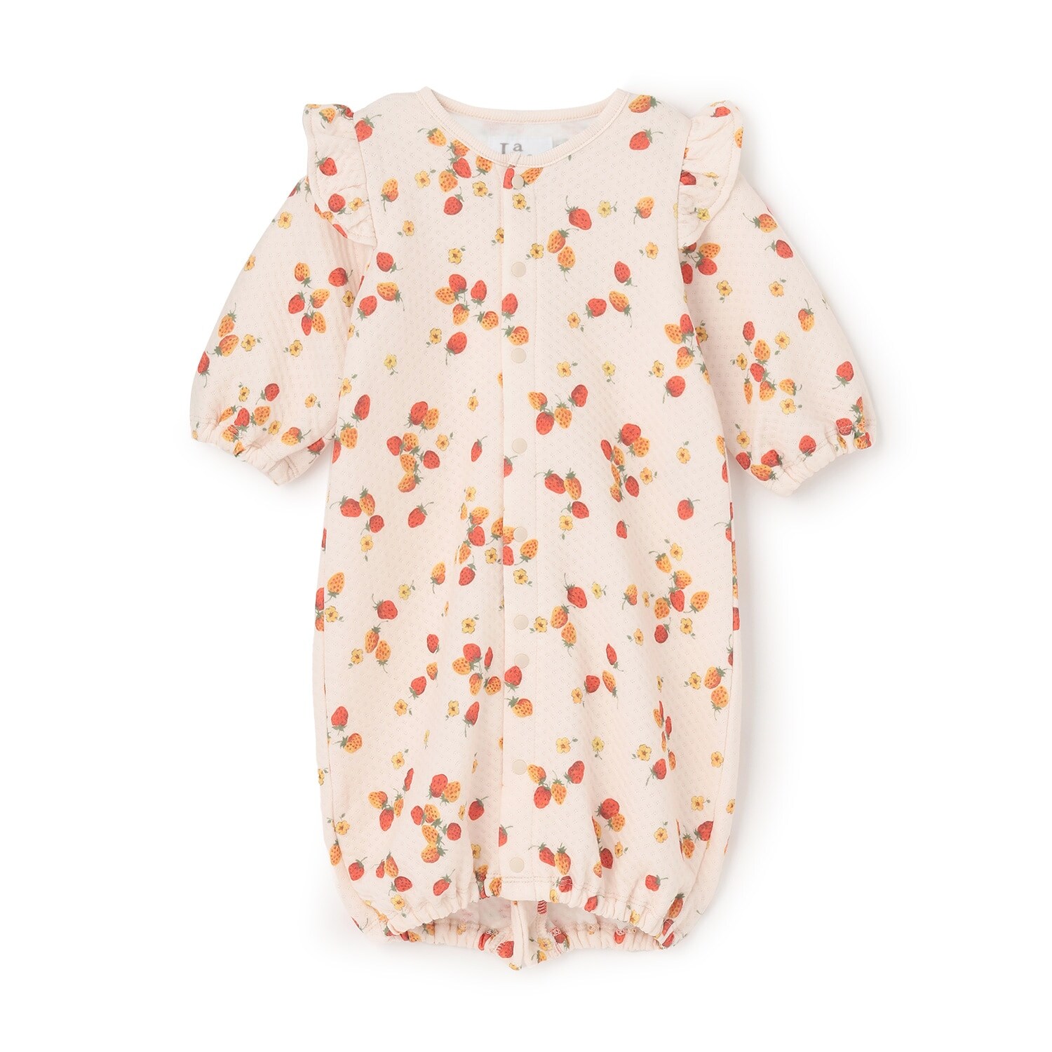 【LaStella】フリルショルダーソウガラ2WAYドレス