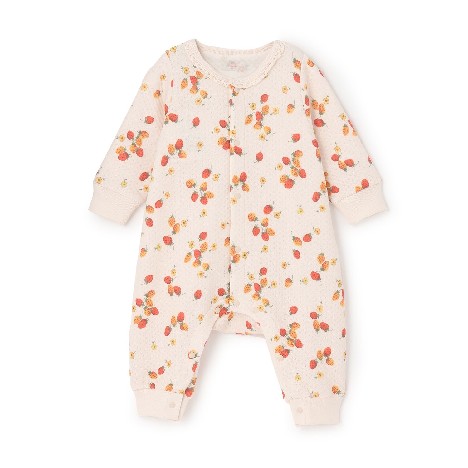 【LaStella】ネックレースソウガラ新生児ロンパス