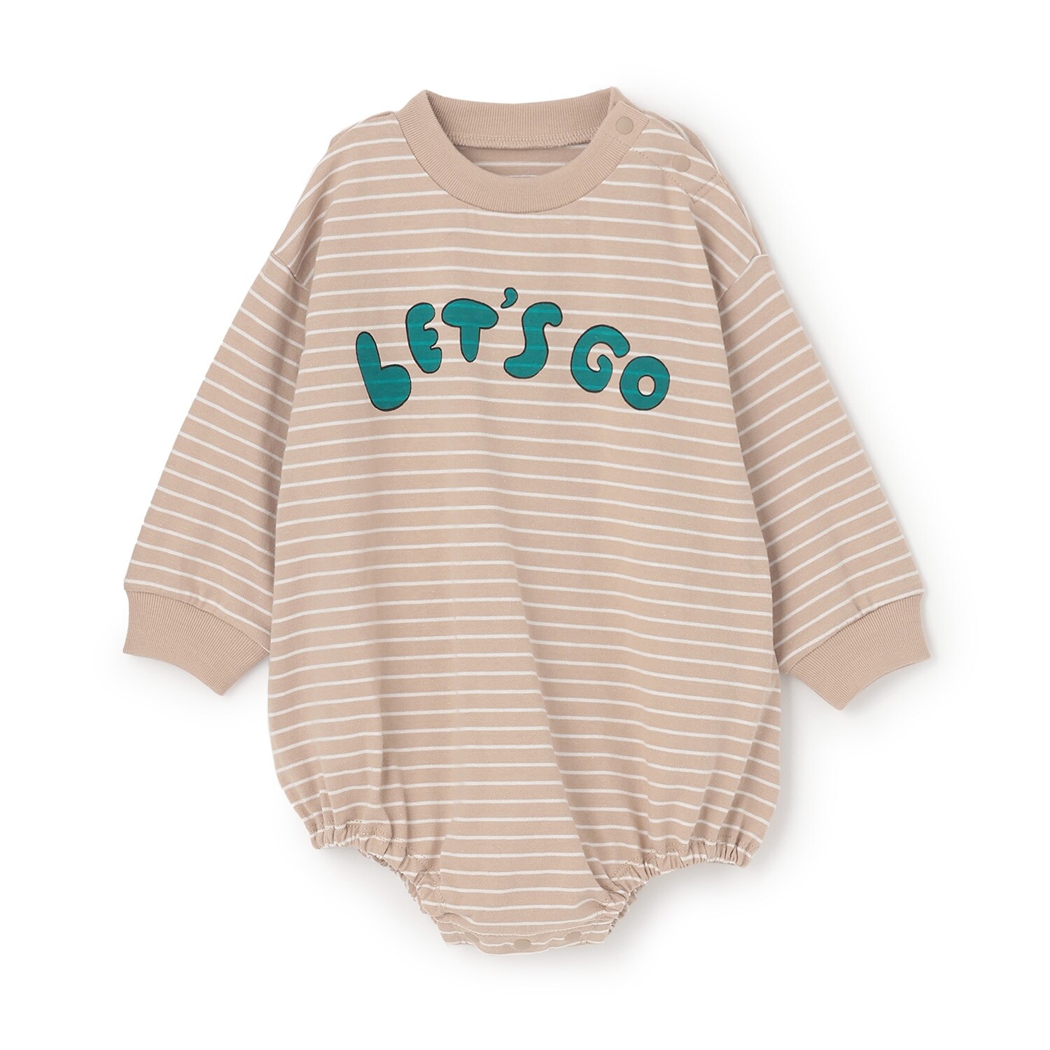 【LaStella】ロゴプリントボーダーボディシャツ