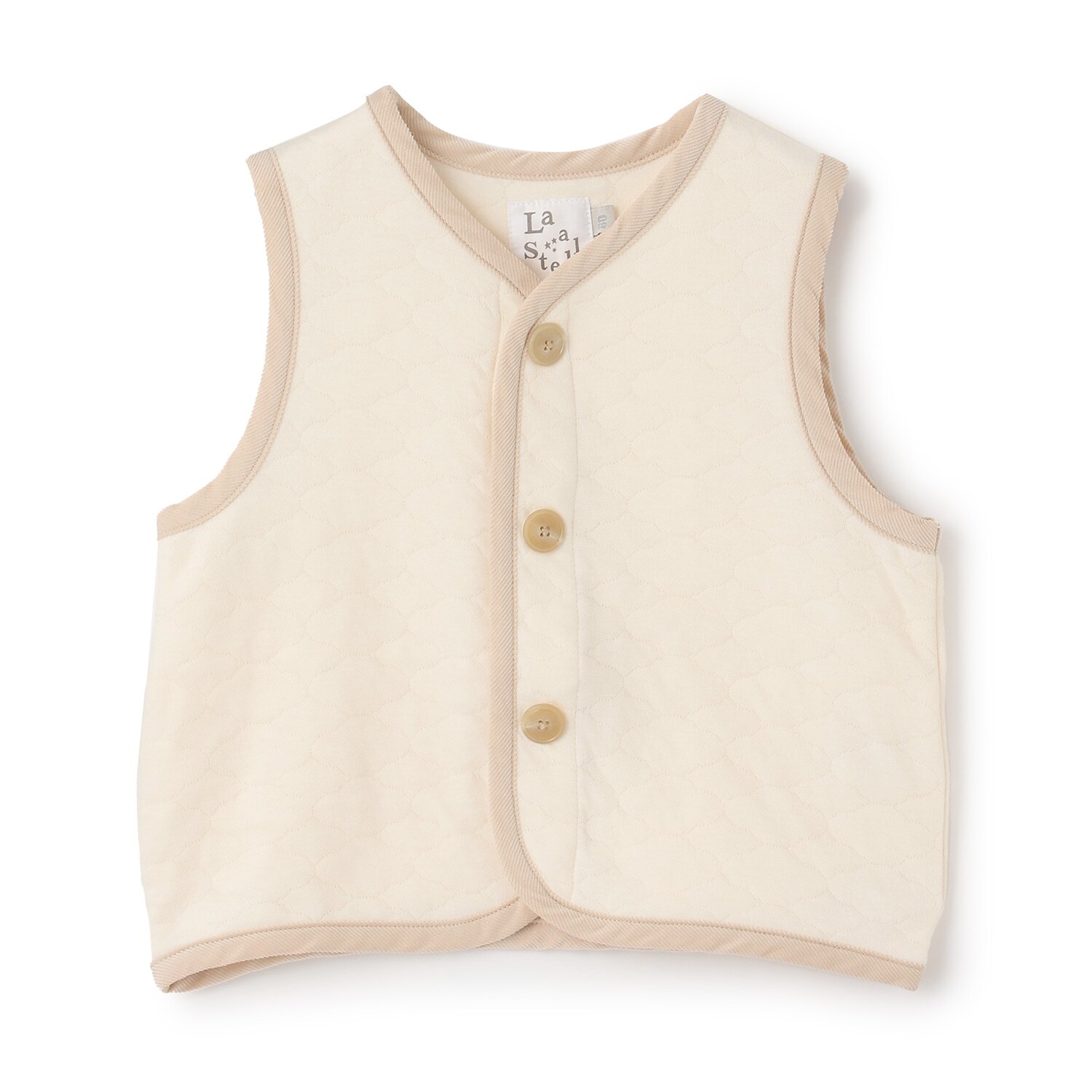 【LaStella】雲柄キルトベビーベスト