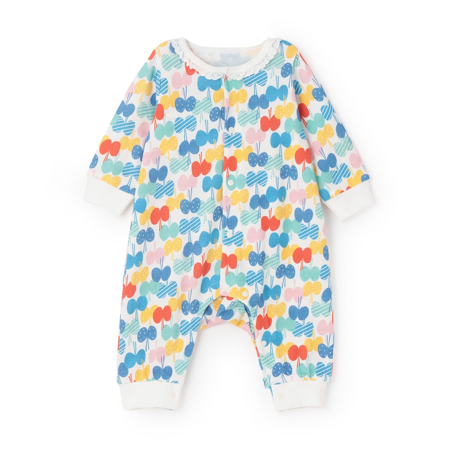 【LaStella】ソウガラレースツキ新生児ロンパス