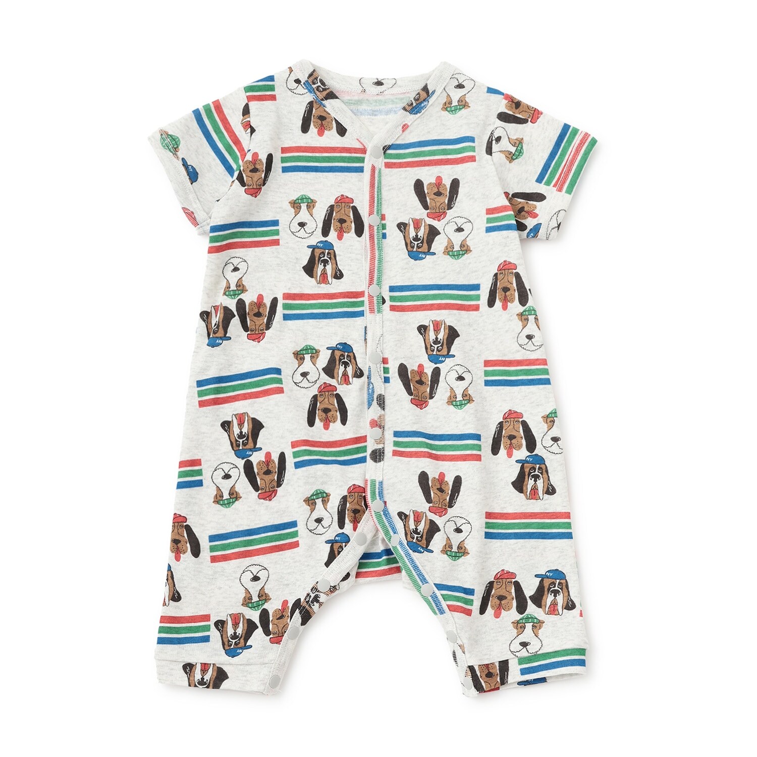 【オーシャン＆グラウンド】半袖ロンパス Dog