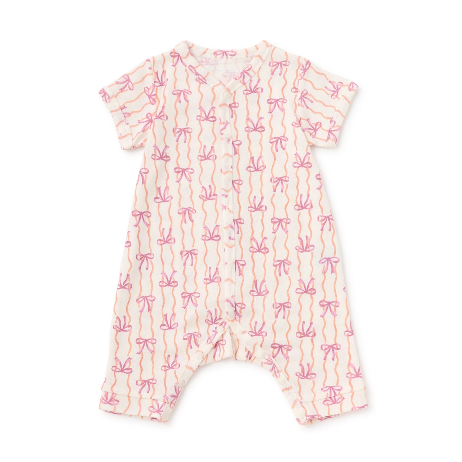 【オーシャン＆グラウンド】半袖ロンパス  Swaying Ribbon