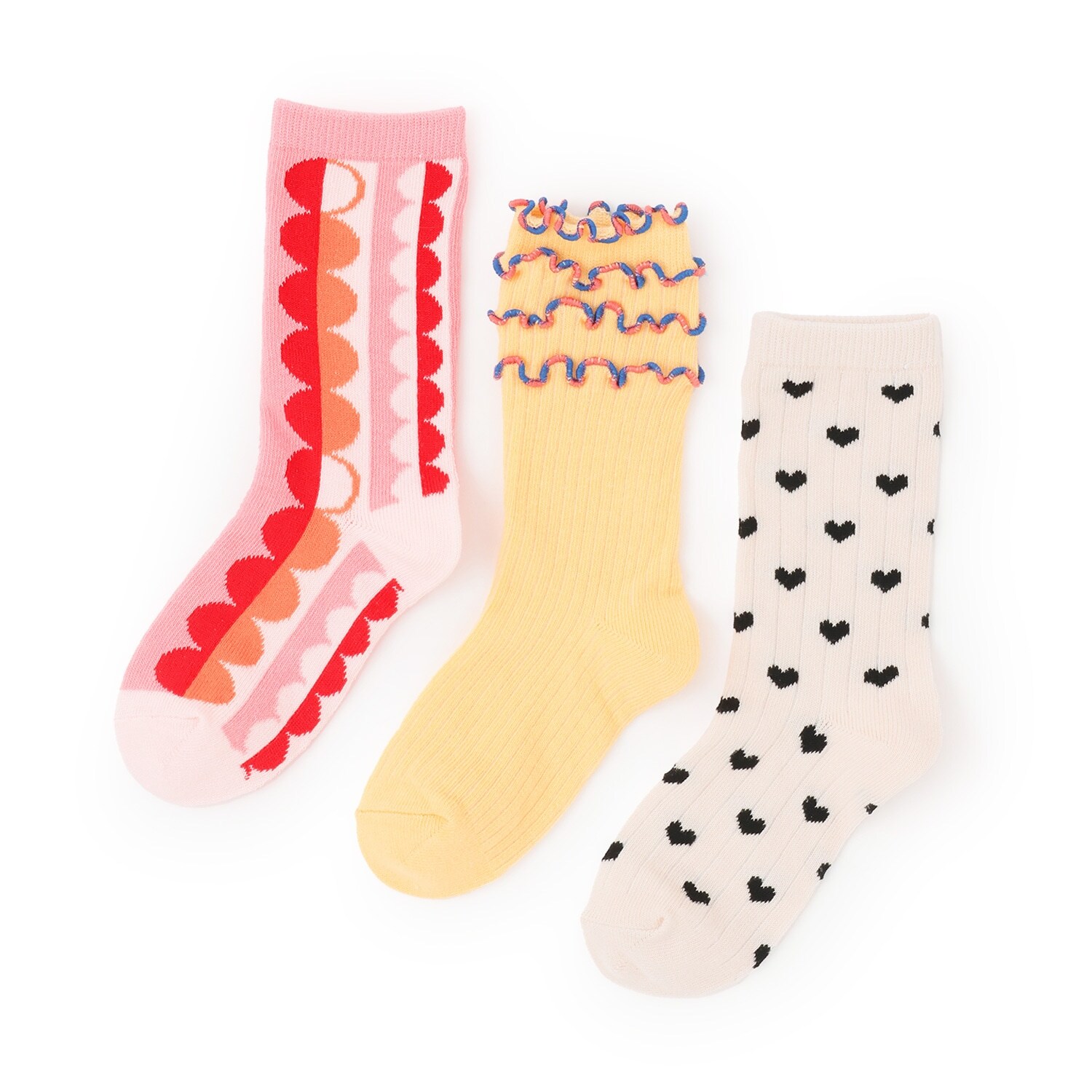 【オーシャン＆グラウンド】ガールズクルーソックス3PSET