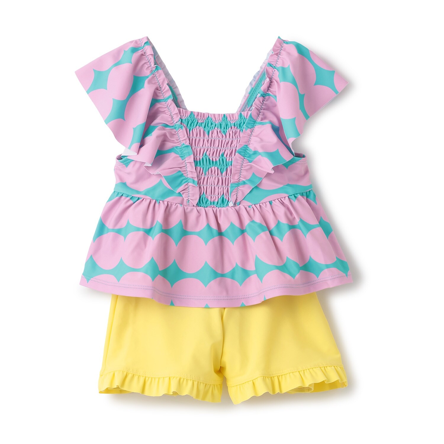 【SWIM】【オーシャンアンドグラウンド】フリルショルダーセットアップ水着