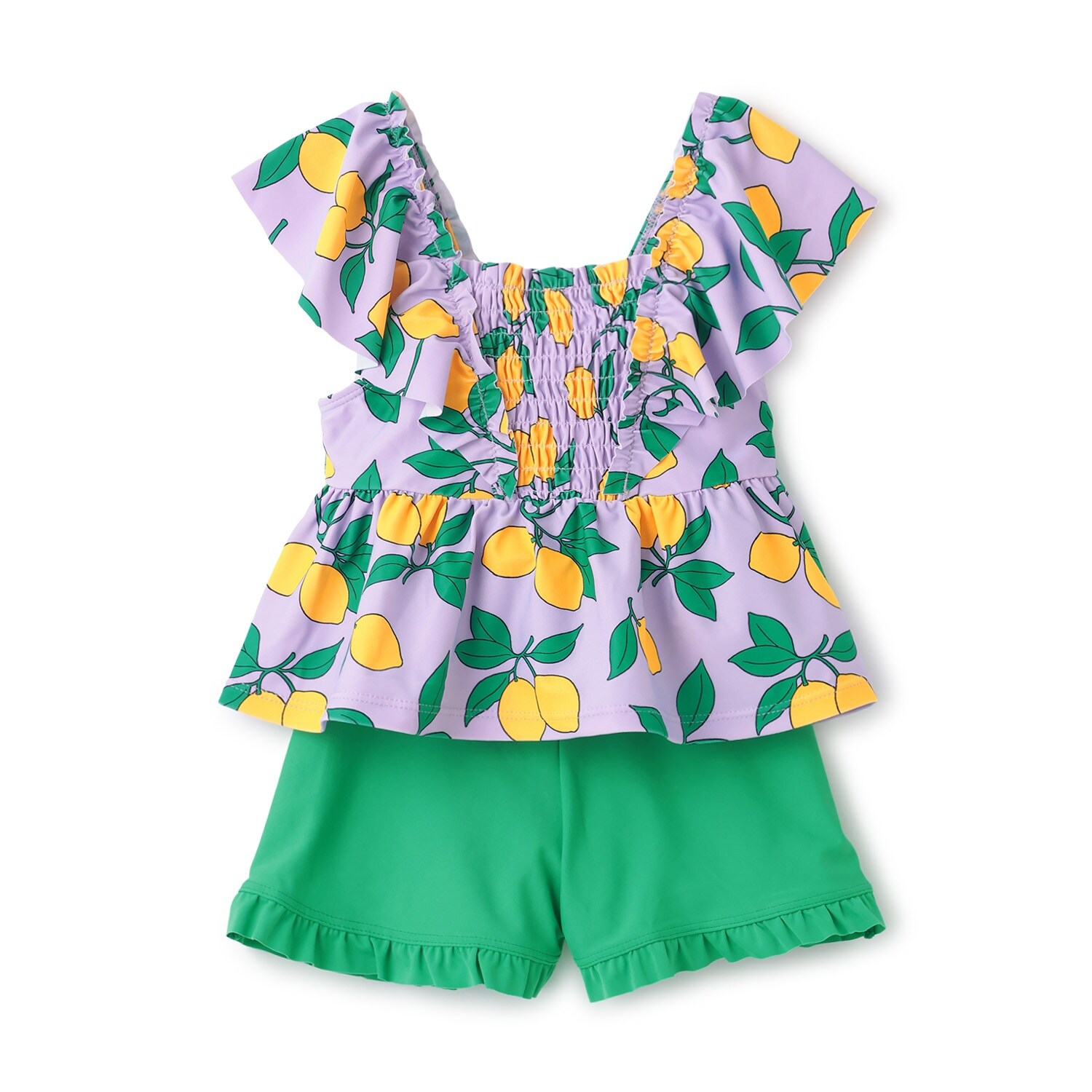 【SWIM】【オーシャンアンドグラウンド】フリルショルダーセットアップ水着