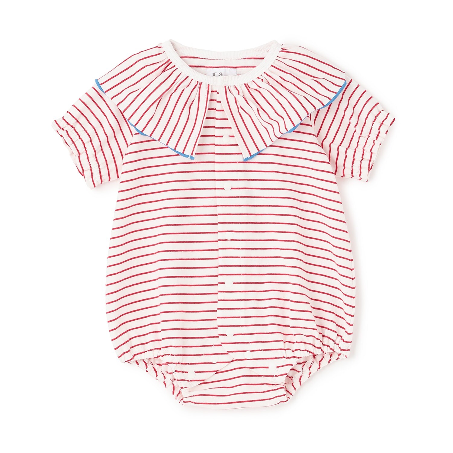 【LaStella】メロウカラーボーダーボディシャツ