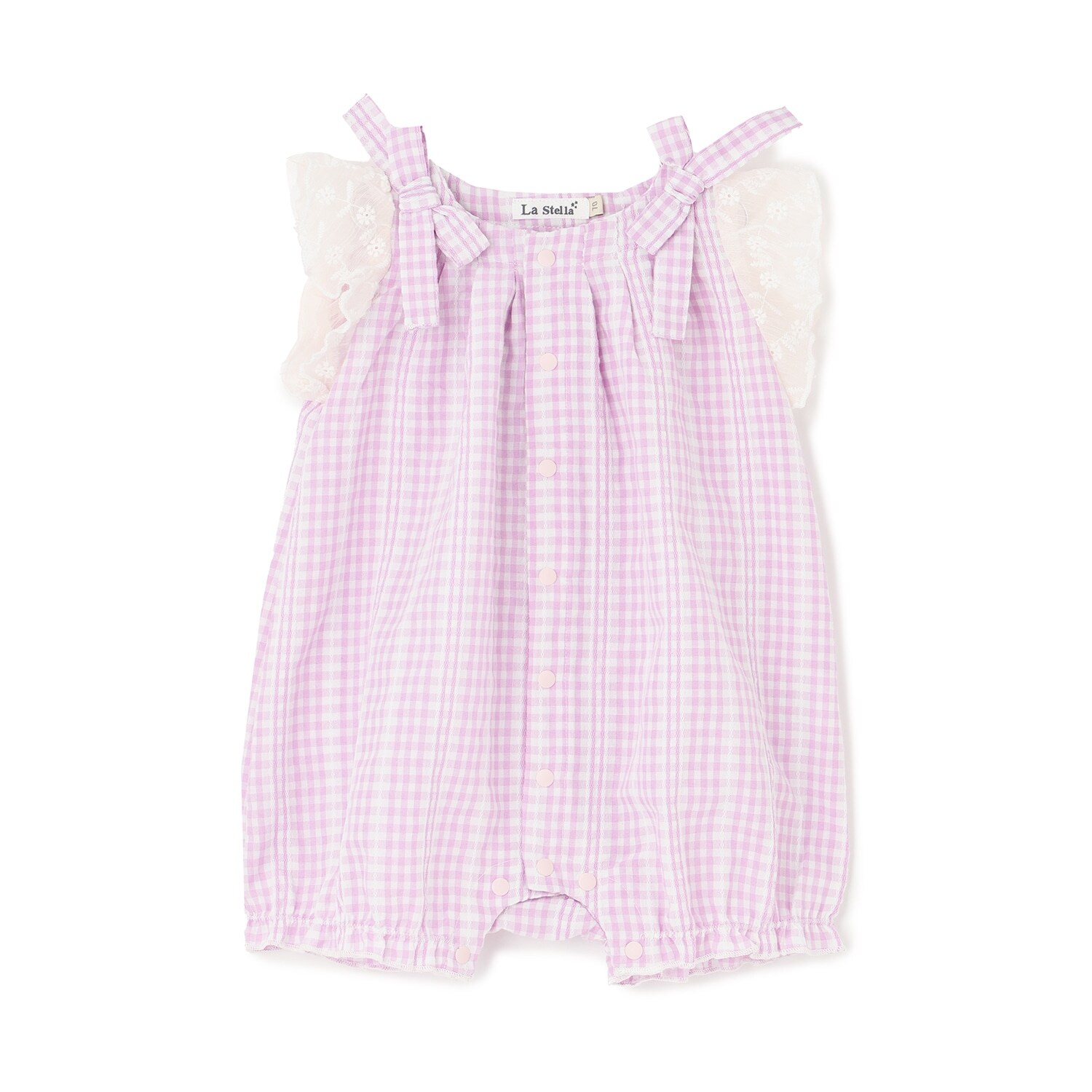 【LaStella】リボンギャザーロンパス