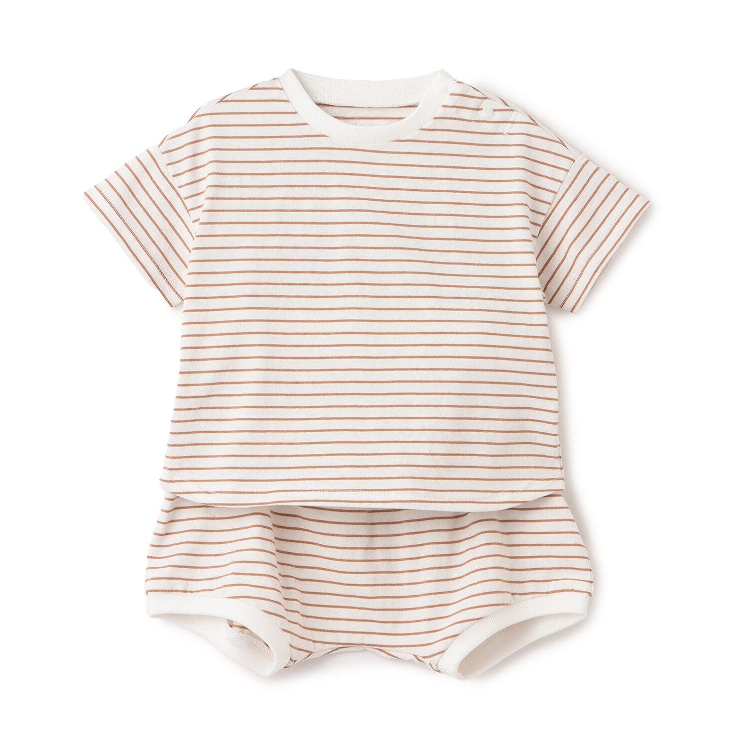 【LaStella】ボーダーベビーセットアップ