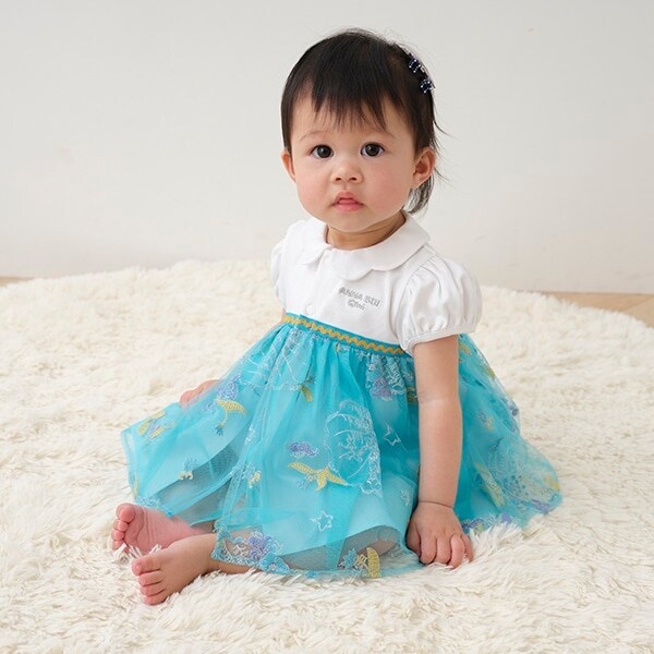 マーメイド刺しゅうロンパース