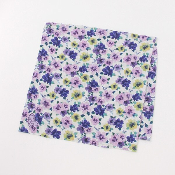 水彩花柄おくるみ