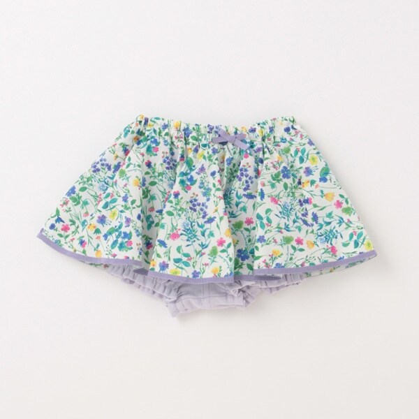 花柄スカートカバーパンツ