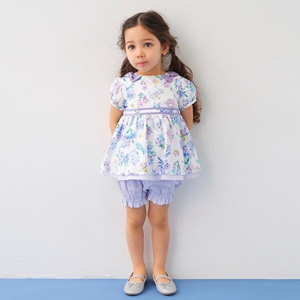 ユニコーン花柄チュニック+カバーパンツ