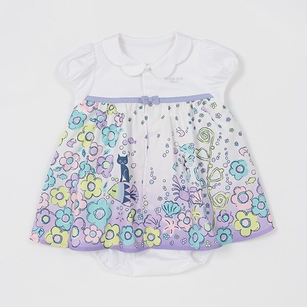 flowers in the seaロンパース